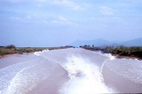 Open stretch of the Vinh Te Canal