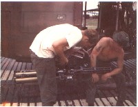 Repairing the Seawolf mini gatling gun