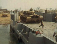 Tank loading onto a LCU
