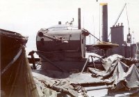 Front Turret on Alpha Boat showing battle damage